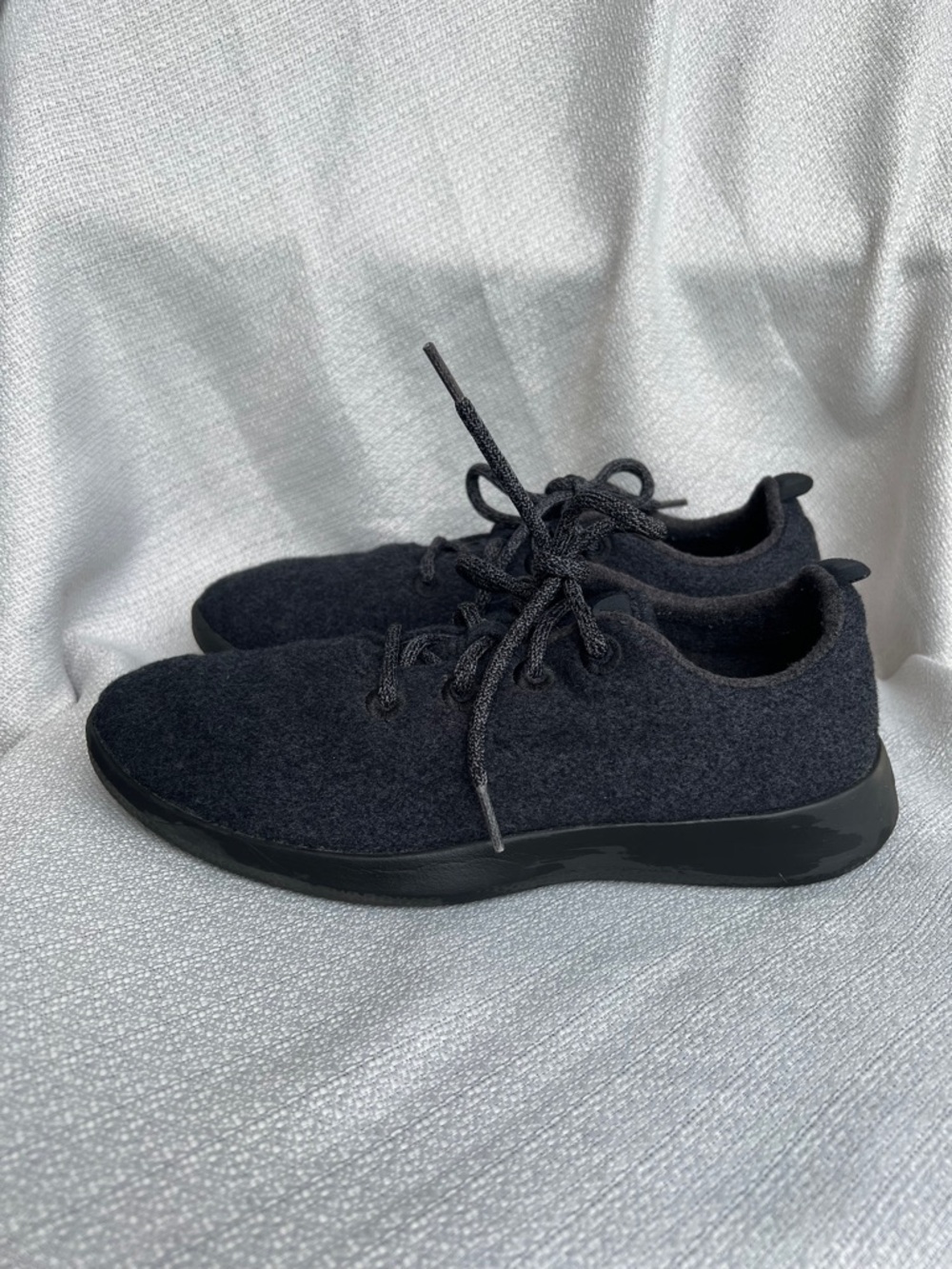 Allbirds Women’s Black Wool Knit Lace-Up Sneakers